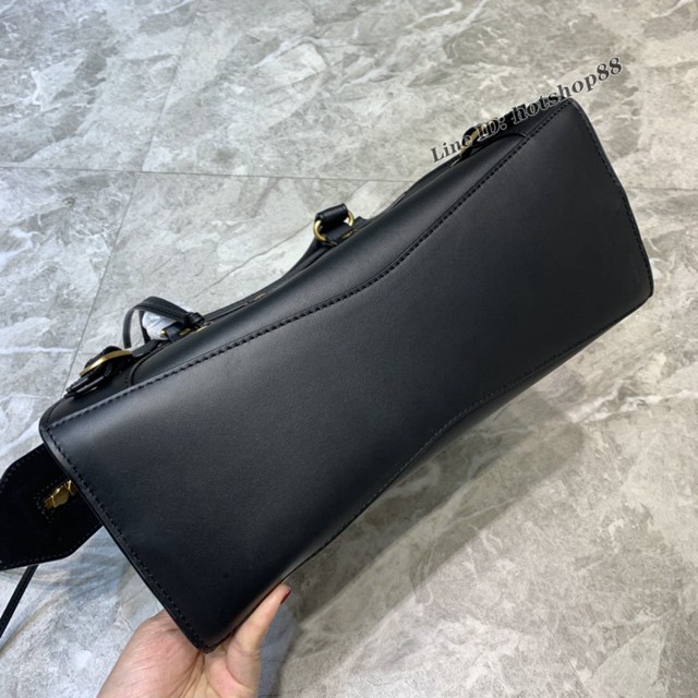 Balenciaga專櫃爆款平紋黑色金扣手袋手提包 638511 巴黎世家中號Neo Classic機車包 fyj1463